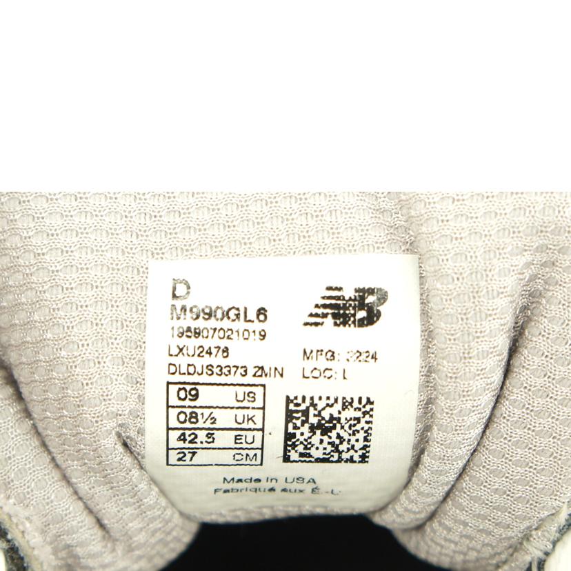 New　balance ニューバランス/NBスニーカー　グレー/M990GL6//SAランク/75