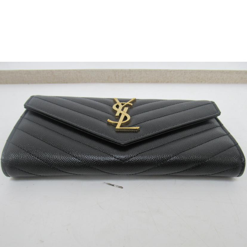 SAINT　LAURENT/　ホック式長財布　/372264//ABランク/63