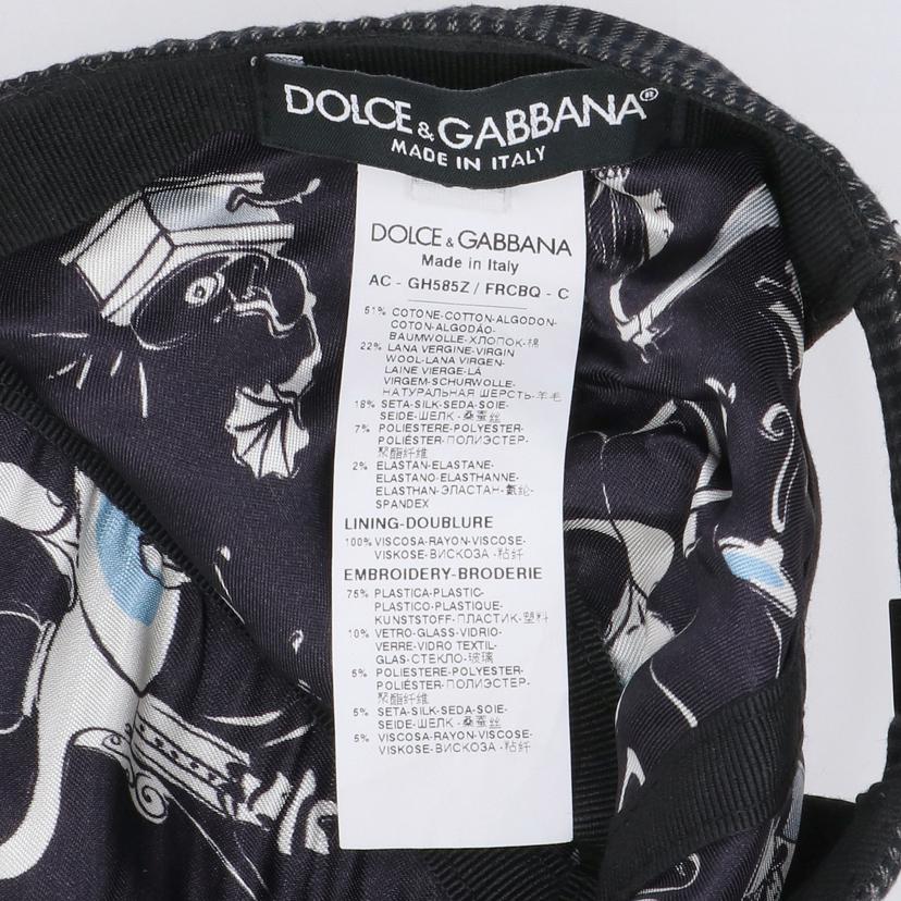 DOLCE＆GABBANA ドルチェアンドガッバーナ/スパンコールベースボールキャップ//ｻｲｽﾞ:58/Aランク/91