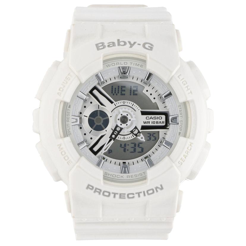 CASIO カシオ/Baby－G／　アナデジ／　ホワイト×シルバー/BA-110//533*/ABランク/70