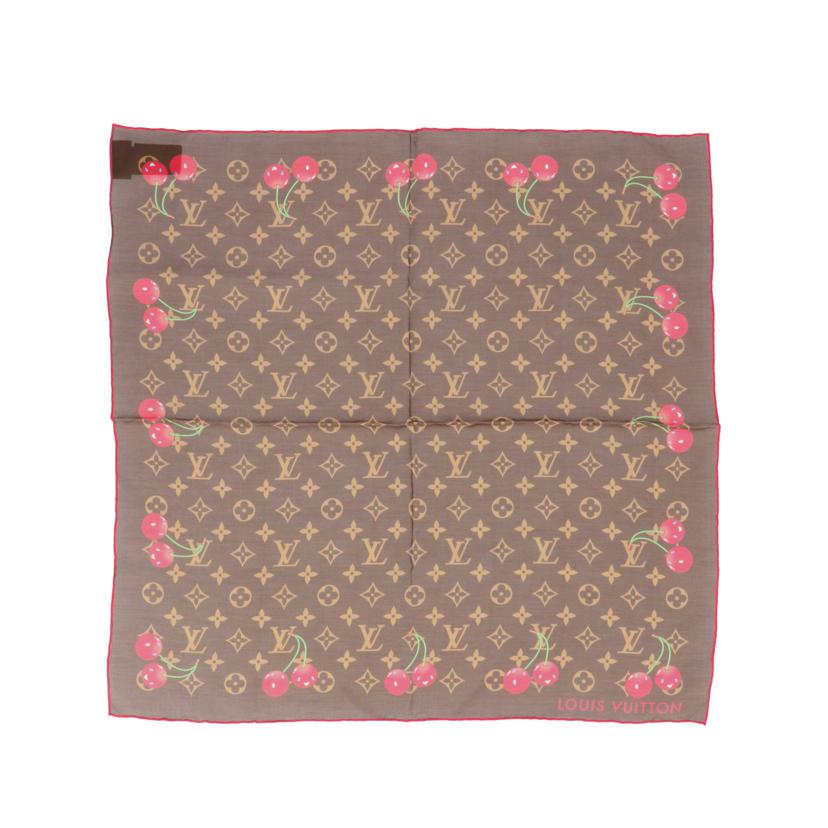 LOUIS VUITTON ルイヴィトン/LOUIS VUITTON　×　TM　モノグラムチェリースカーフ/M96090//Aランク/91