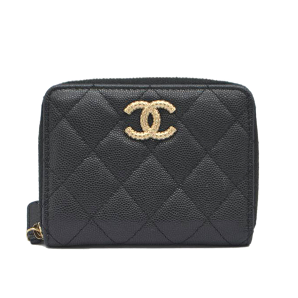 CHANEL シャネル/マトラッセキャビアスキンスモールジップウォレット/AP4720//ULP*****/Aランク/89