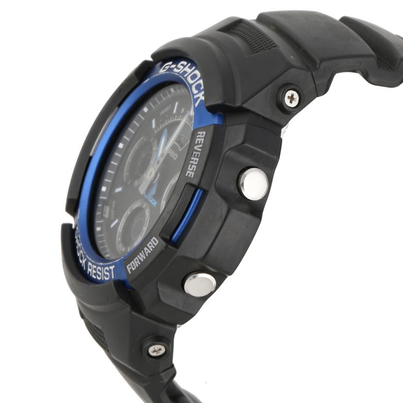 CASIO カシオ/G－SHOCK／　アナデジ／　ブラック×ブルー/AW-591//477*/Bランク/70