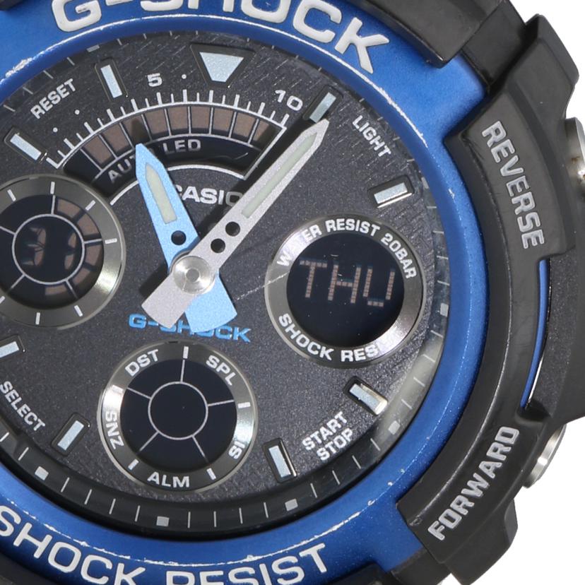 CASIO カシオ/G－SHOCK／　アナデジ／　ブラック×ブルー/AW-591//477*/Bランク/70