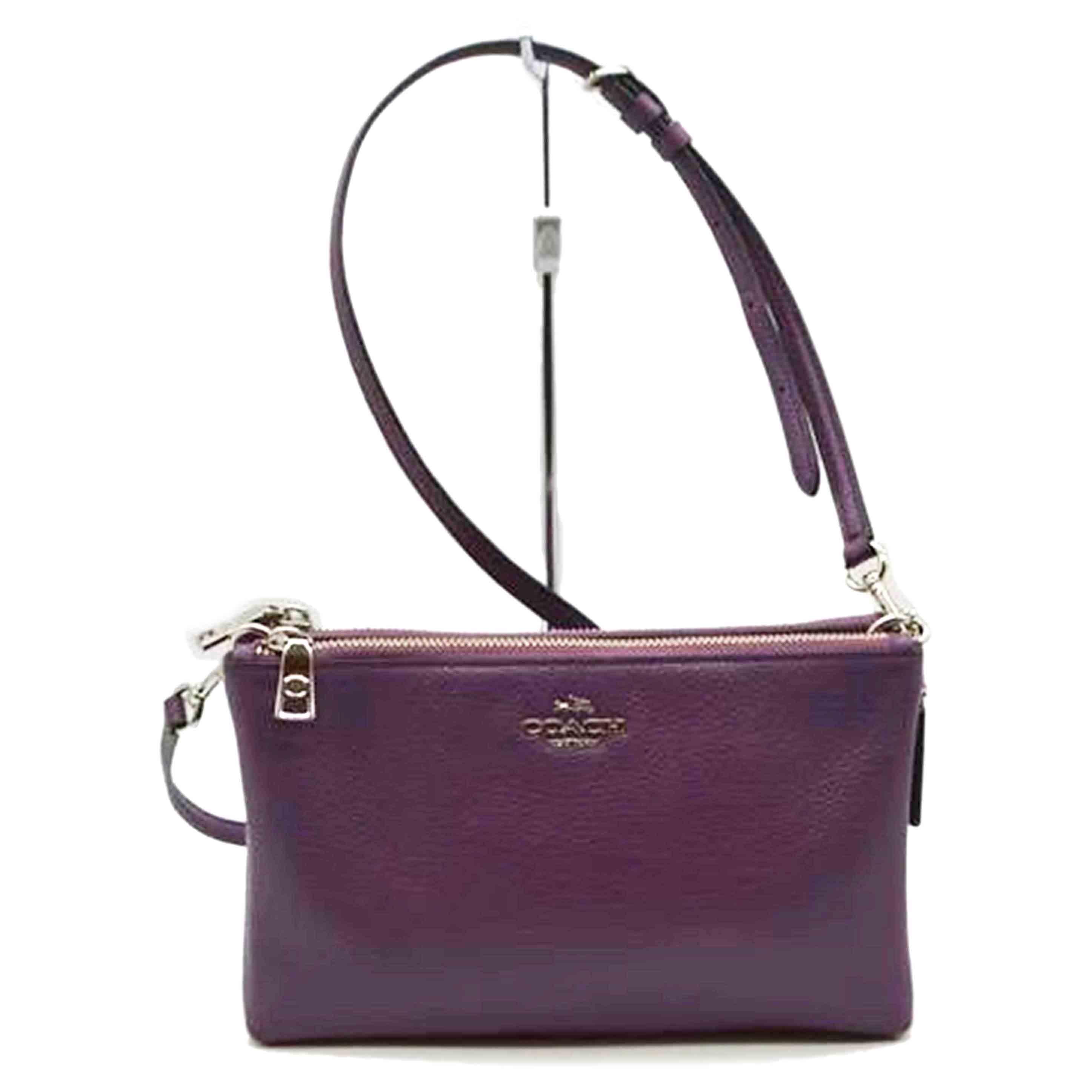 COACH コーチ/レイラペブルトレザークロスボディショルダー/F38273//K17**/Aランク/89