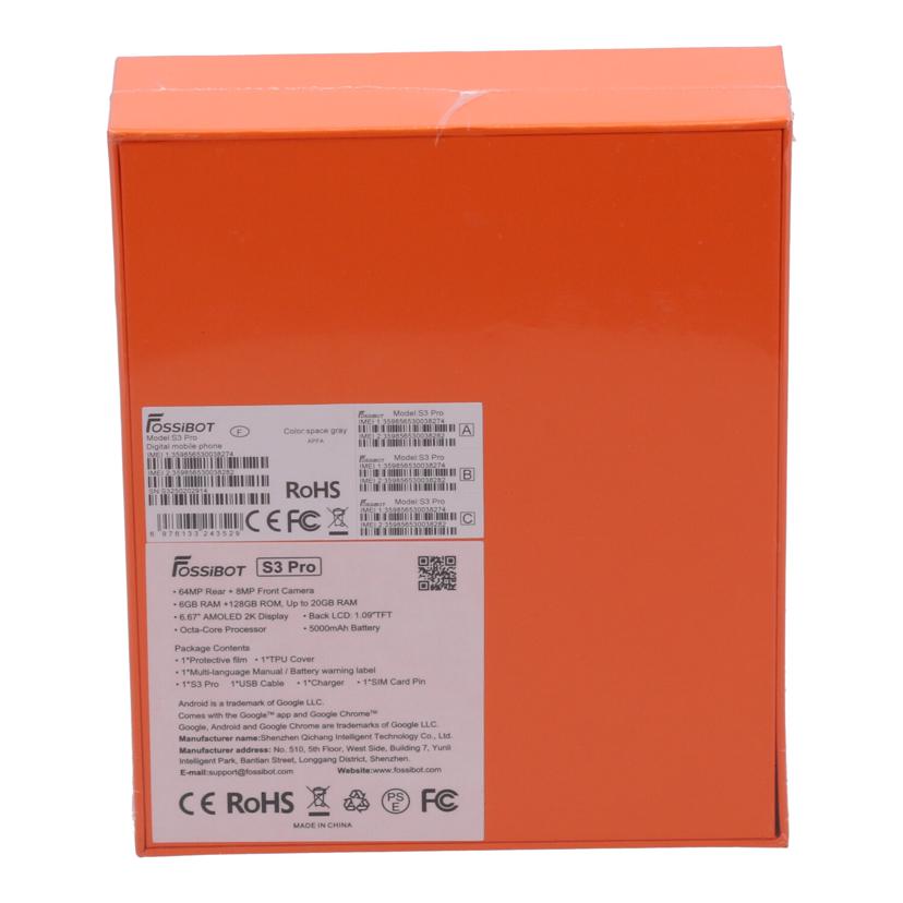 FOSSiBOT　SIMフリー フォッシボット/スマートフォン未使用/S3 PRO//S3250202914/Sランク/67