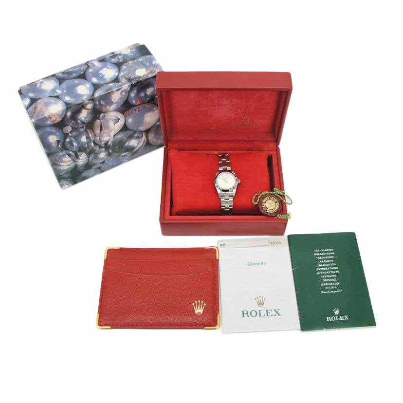 ROLEX ロレックス/オイスターパーペチュアル・レディース・シルバー／F番/76080//F09****/Aランク/75