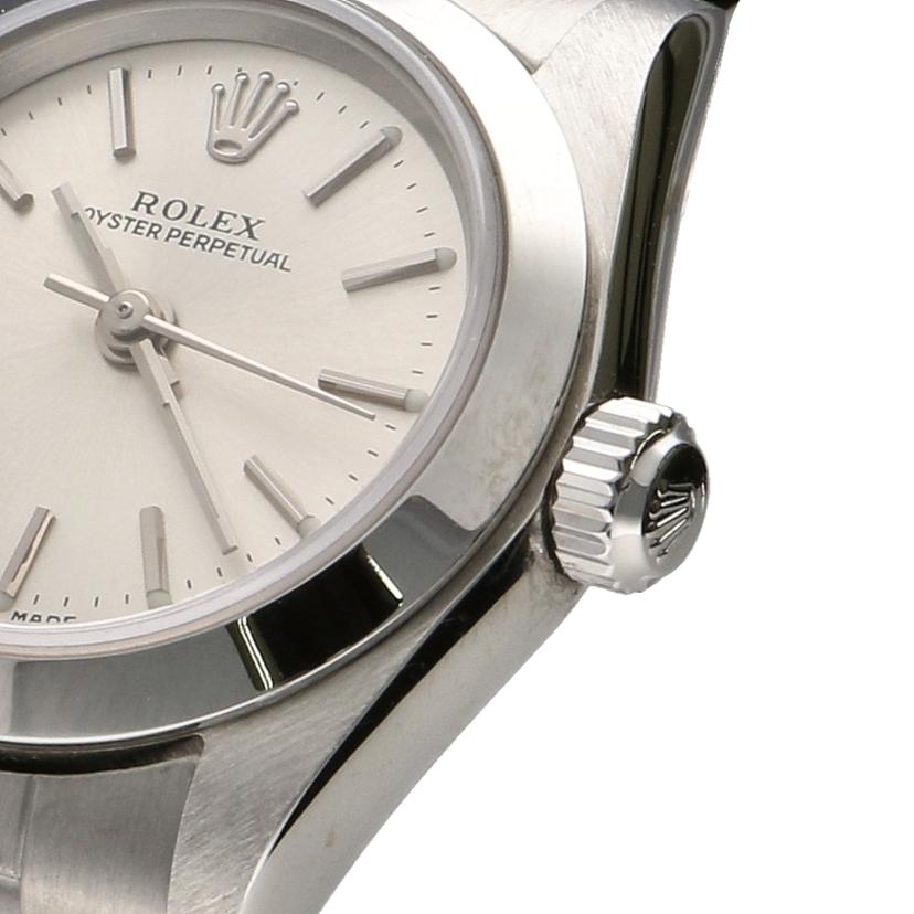 ROLEX ロレックス/オイスターパーペチュアル・レディース・シルバー／F番/76080//F09****/Aランク/75