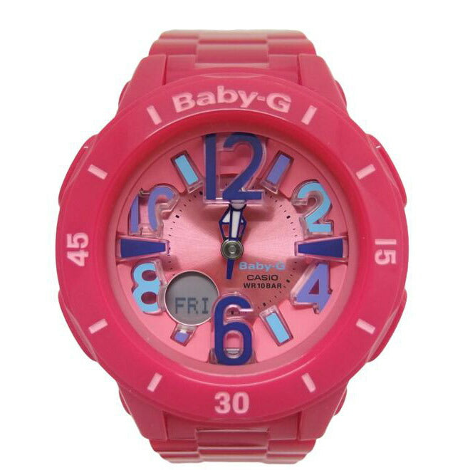 CASIO カシオ/Baby－G／ネオンマリンシリーズ／デジアナウォッチ／クォーツ／ピンク/BGA-171-4B1DR//Aランク/04