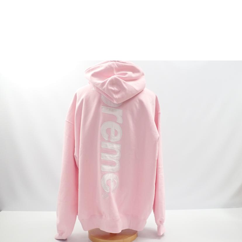 Supreme Supreme/★Supremeサテンアップリケピンクフーディ//XXL/ABランク/62