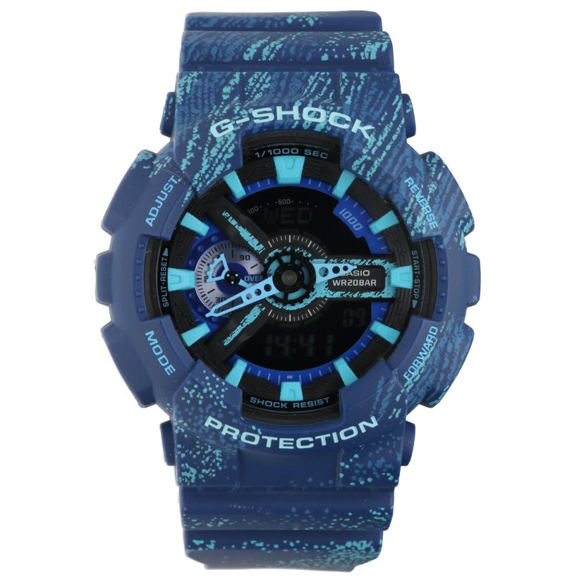 CASIO カシオ/G－SHOCK／MistTexture／　ブルー／　アナデジ/GA-110TX//514*/Aランク/70