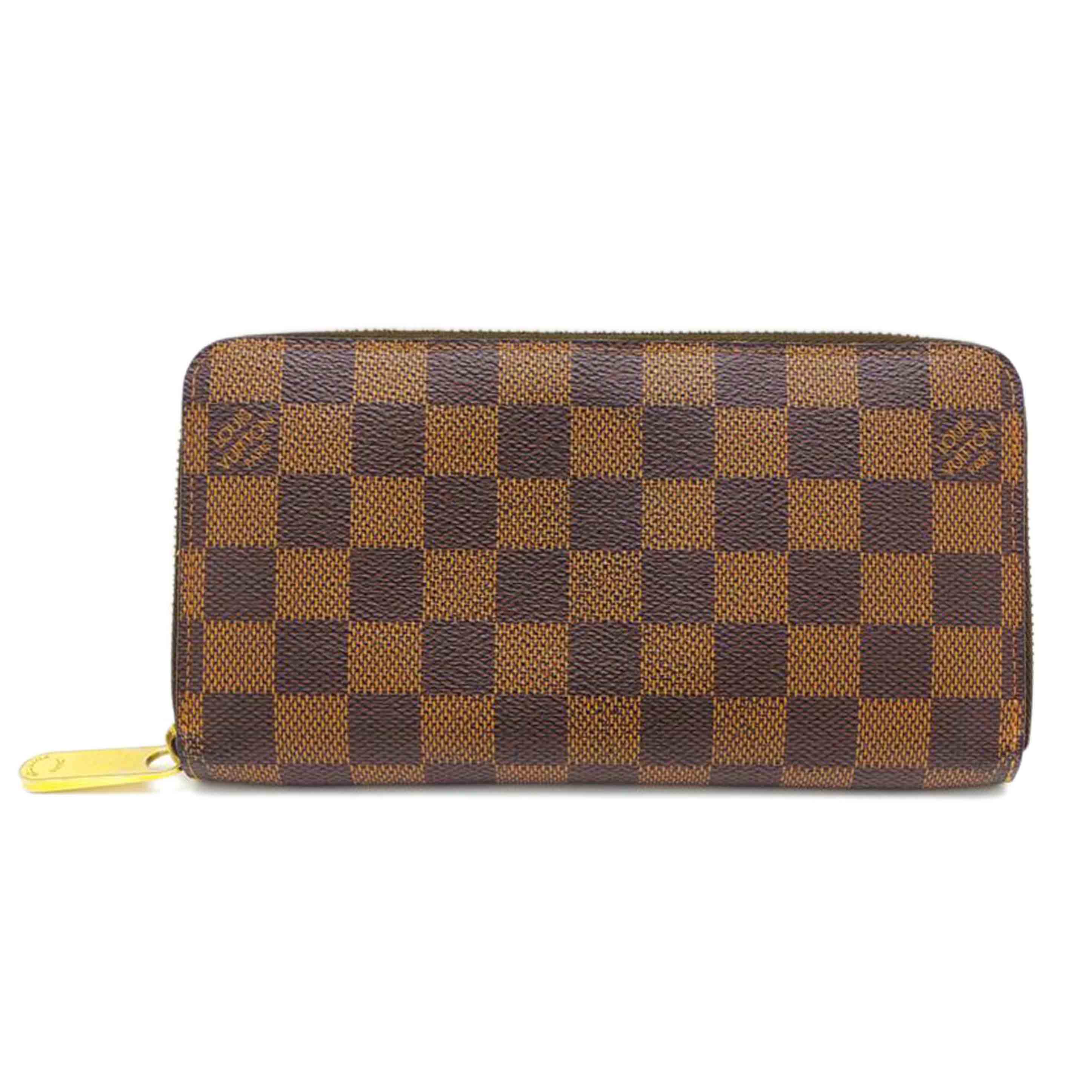 LOUIS VUITTON ルイヴィトン/旧型ジッピーウォレット/ダミエ/エベヌ/カード8枚/N60015//CA2***/Bランク/75