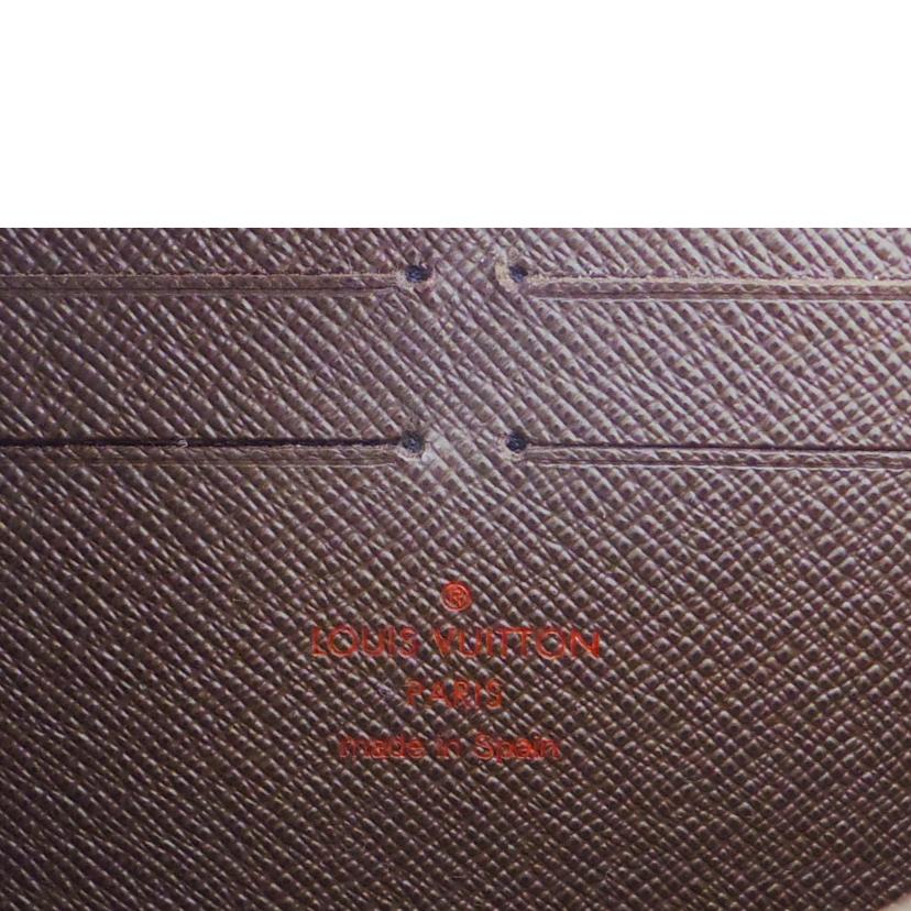 LOUIS VUITTON ルイヴィトン/旧型ジッピーウォレット/ダミエ/エベヌ/カード8枚/N60015//CA2***/Bランク/75
