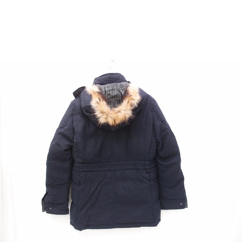 BURBERRY　BLACK　LABEL バーバリーブラックレーベル/ファー付きウールダウンコート／ネイビー/D1F27-644-28//Aランク/69