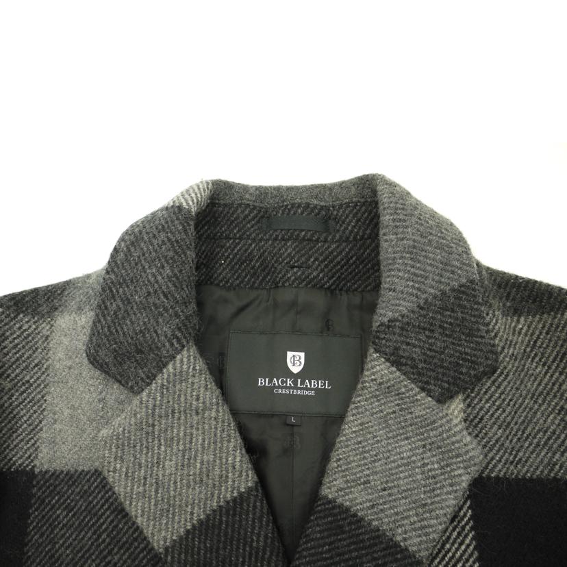 CREST　BRIDGE　BLACK　LABEL クレストブリッジブラックレーベル/チェック柄ウールコート/51F53-453-07//Aランク/69