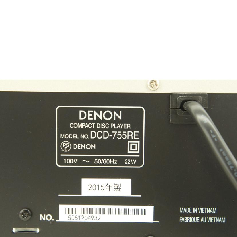 DENON デノン /CDプレイヤー/DCD-755RE//5051204932/Aランク/75