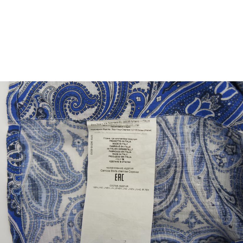 ETRO エトロ/　ETRO　リネンシャツ　XL//ABランク/67