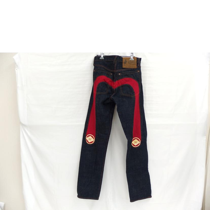 EVISU EVISU/切り抜き大黒／家紋／カモメ赤/1460//W28L34/ABランク/82