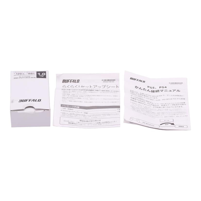 BUFFALO バッファロー/ポータブルSSD/SSD-PUT1.0U3//40578540521647/Bランク/63