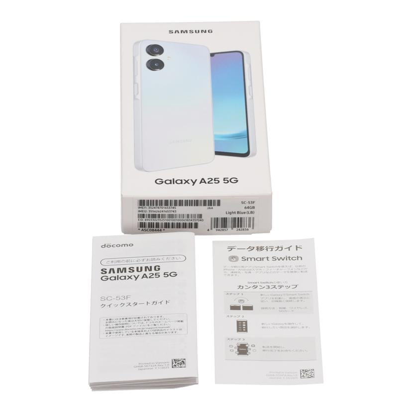 SAMSUNG docomo サムスン/スマートフォン/Galaxy A25 5G 64GB/SC-53F//RFGL13BTN2V/Aランク/75