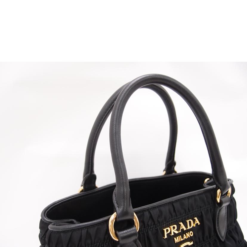 ＰＲＡＤＡ プラダ　トートバック　ショルダーバッグ　ハンドバック　肩掛け　斜め掛け　黒　レディース/ナイロンギャザー２ｗａｙトート／ブラック/1BA173//197*/SAランク/69