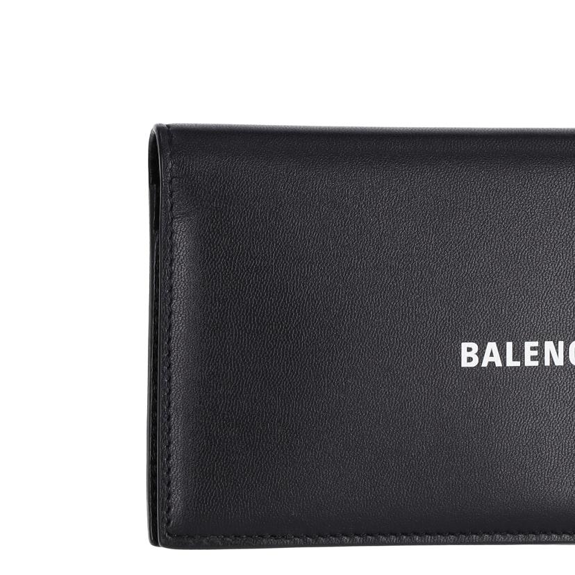ＢＡＬＥＮＣＩＡＧＡ バレンシアガ　BALENCIAGA　レザー二つ折り長財布　ブラック　メンズ/レザー二つ折り長財布／ブラック/594692//Aランク/37