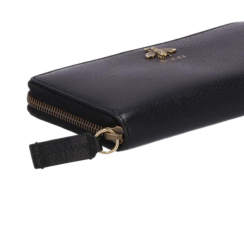 ＧＵＣＣＩ グッチ/アニマリエレザージップアラウンドウォレット/523667 //584046/ABランク/75