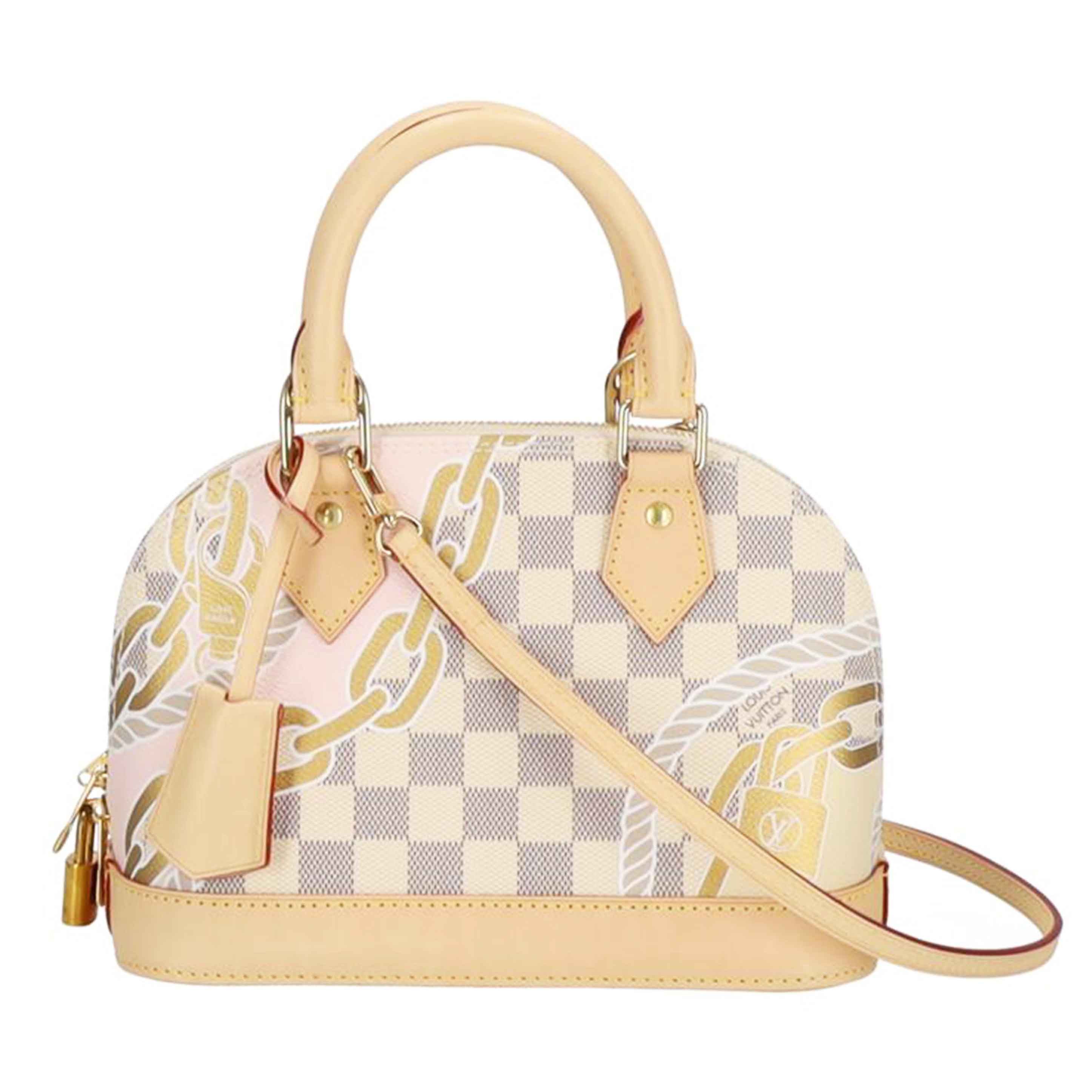 ＬＯＵＩＳ　ＶＵＩＴＴＯＮ ルイヴィトン ルイ・ヴィトン ビトン ショルダーバッグ ハンドバッグ  ホワイト レディース 定番 人気 ＬＶ 斜め掛け 肩掛け/アルマＢＢ／ダミエ・アズール／マリンスタイルプリント/N40472//RFI*/Aランク/75
