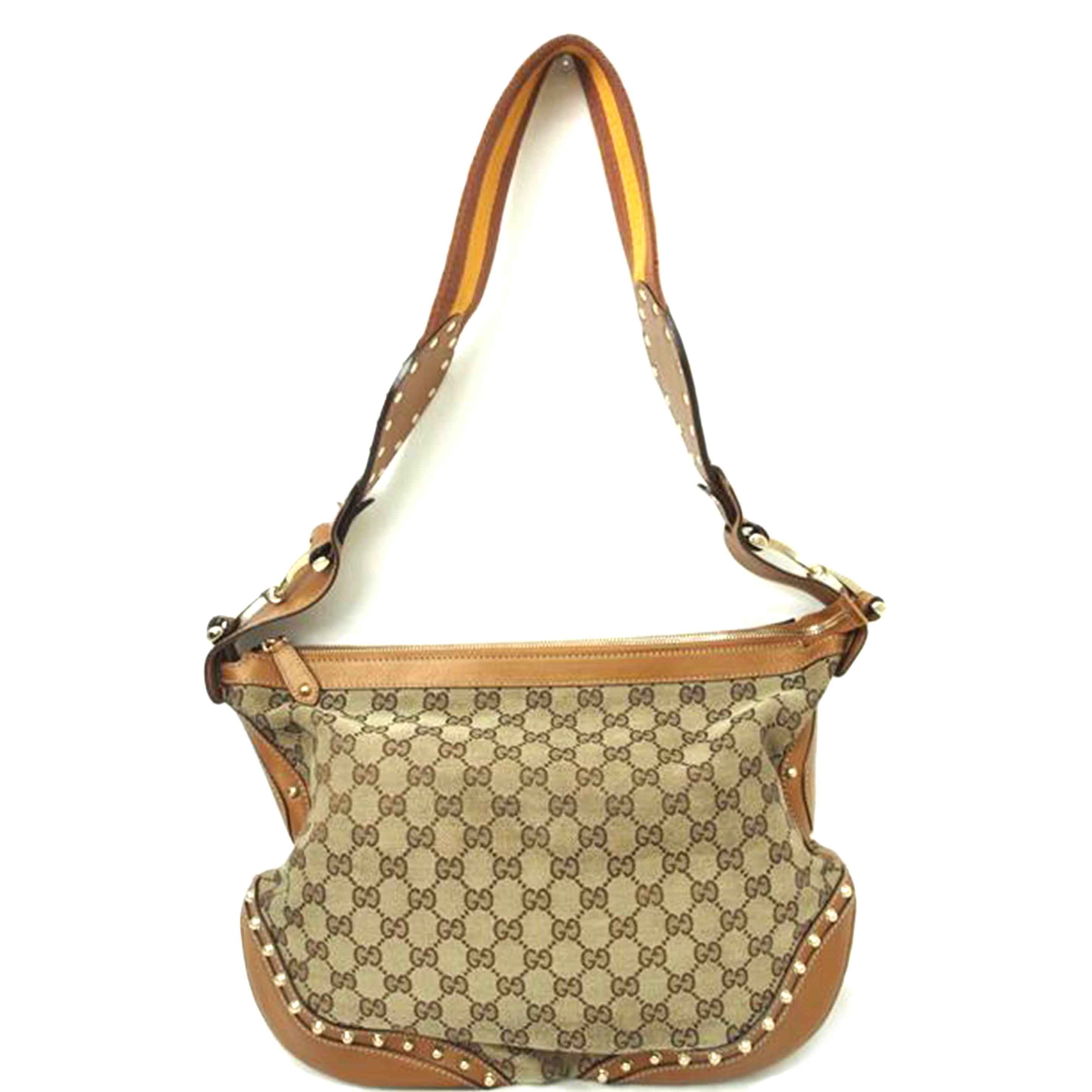ＧＵＣＣＩ ｸﾞｯﾁ/ＧＧキャンバス／レザー×スタッズ／ショルダー/153691//001998/Bランク/78