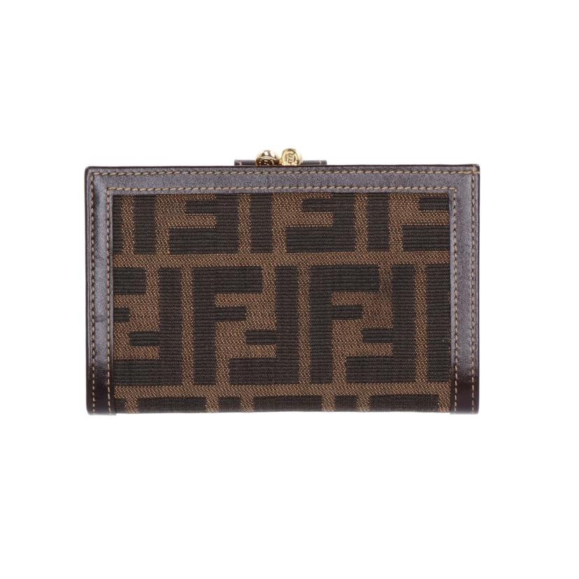 ＦＥＮＤＩ フェンディ/ズッカ柄がま口２つ折り財布/2251-01692・089//Aランク/75
