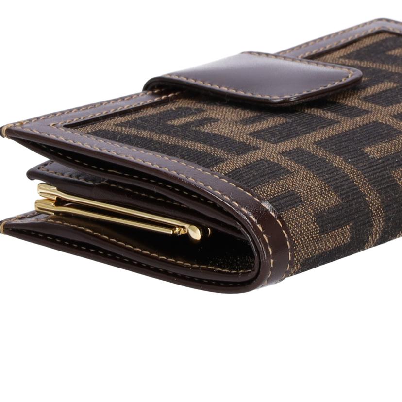 ＦＥＮＤＩ フェンディ/ズッカ柄がま口２つ折り財布/2251-01692・089//Aランク/75