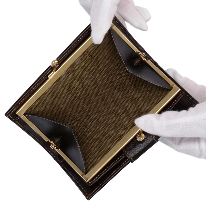 ＦＥＮＤＩ フェンディ/ズッカ柄がま口２つ折り財布/2251-01692・089//Aランク/75