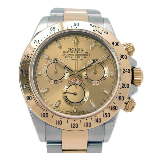 ＲＯＬＥＸ ロレックス　腕時計　2002年頃製造　オーバーホール済　新品仕上済　自動巻き　クロノグラフ　ゴールド　メンズ/コスモグラフ・デイトナ／シャンパン文字盤／Ｙ番/116523//Y991953(2002)/SAランク/69