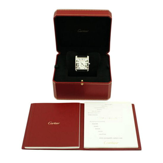 Ｃａｒｔｉｅｒ ｶﾙﾃｨｴ　タンク　オートマチック　メンズ時計　アナログ時計　ブランド時計　スモールセコンド　バックスケルトン　裏スケ　/タンクＭＣ　ＬＭ／メンズ／自動巻ＳＳ/W5330003//358*********/ABランク/75