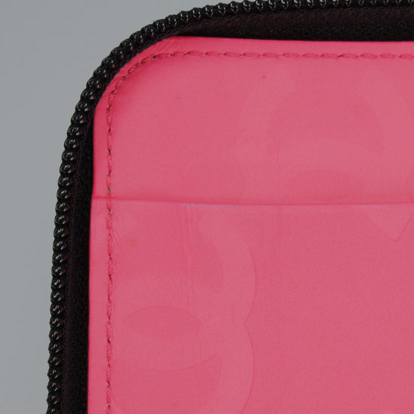 ＣＨＡＮＥＬ　 シャネル　CHANEL　カンボンライン長財布　ココマーク白　ブラック　ラウンドジップ　　/カンボンライン長財布黒／ココマーク白//105*****/ABランク/37