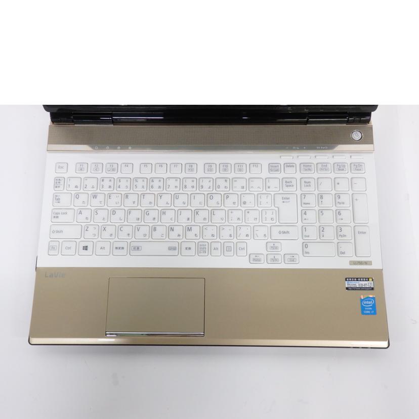 ＮＥＣ 日本電気/Ｗｉｎ１１ノートＰＣ／ＬａＶｉｅ　Ｌ　ＬＬ７５０／ＮＳＧ/PC-LL750NSG//3942750CA/Bランク/81