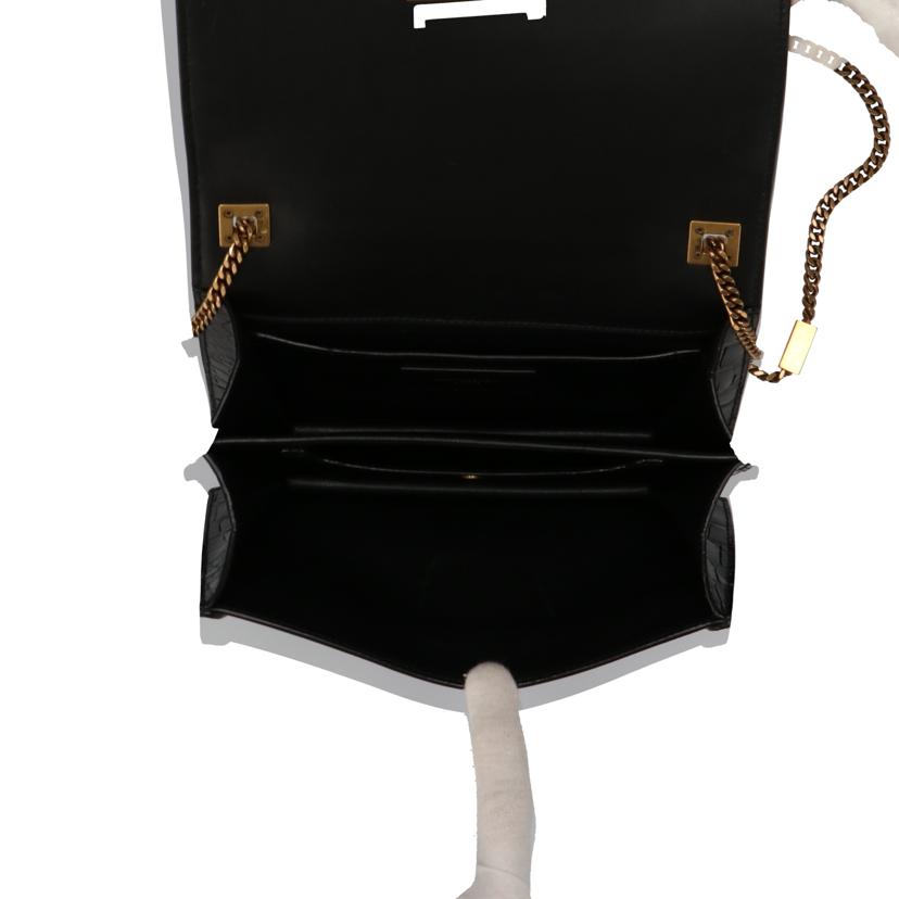 ＳＡＩＮＴ　ＬＡＵＲＥＮＴ ｻﾝﾛｰﾗﾝ/チェーンショルダー／型押し／黒/576847//ABランク/75