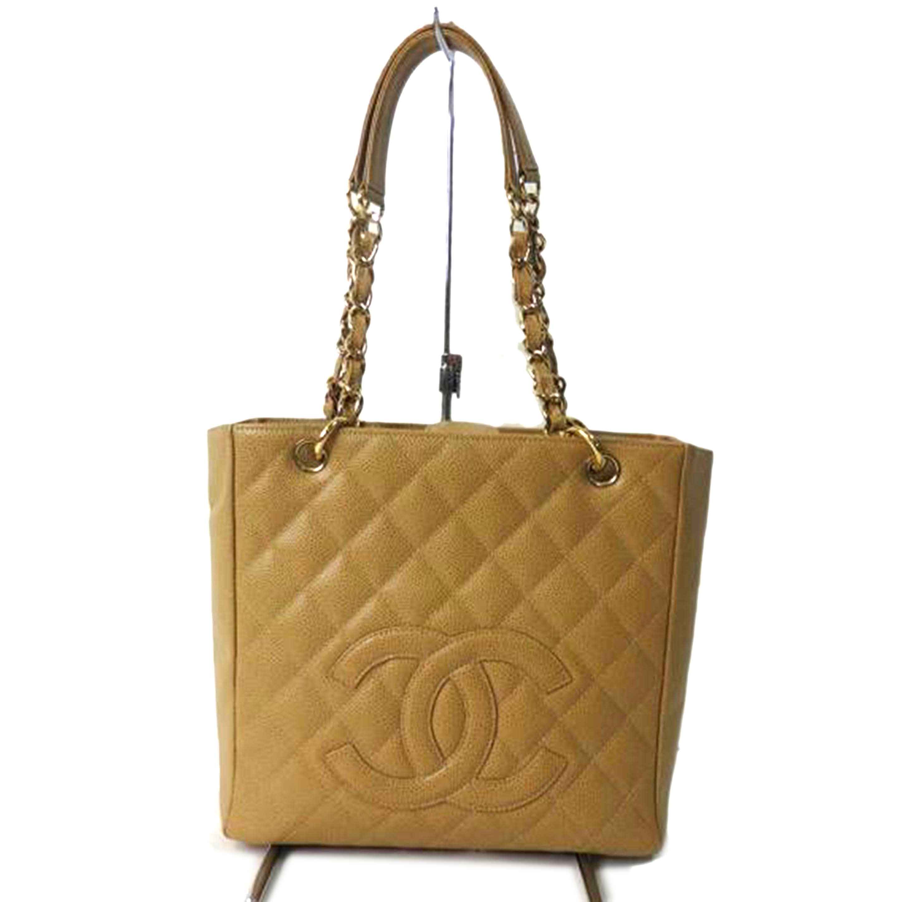 ＣＨＡＮＥＬ シャネル/キャビアスキンＰＳＴトート／ココマーク／ゴールド金具／ライトブラウン/A20994//820****/ABランク/84