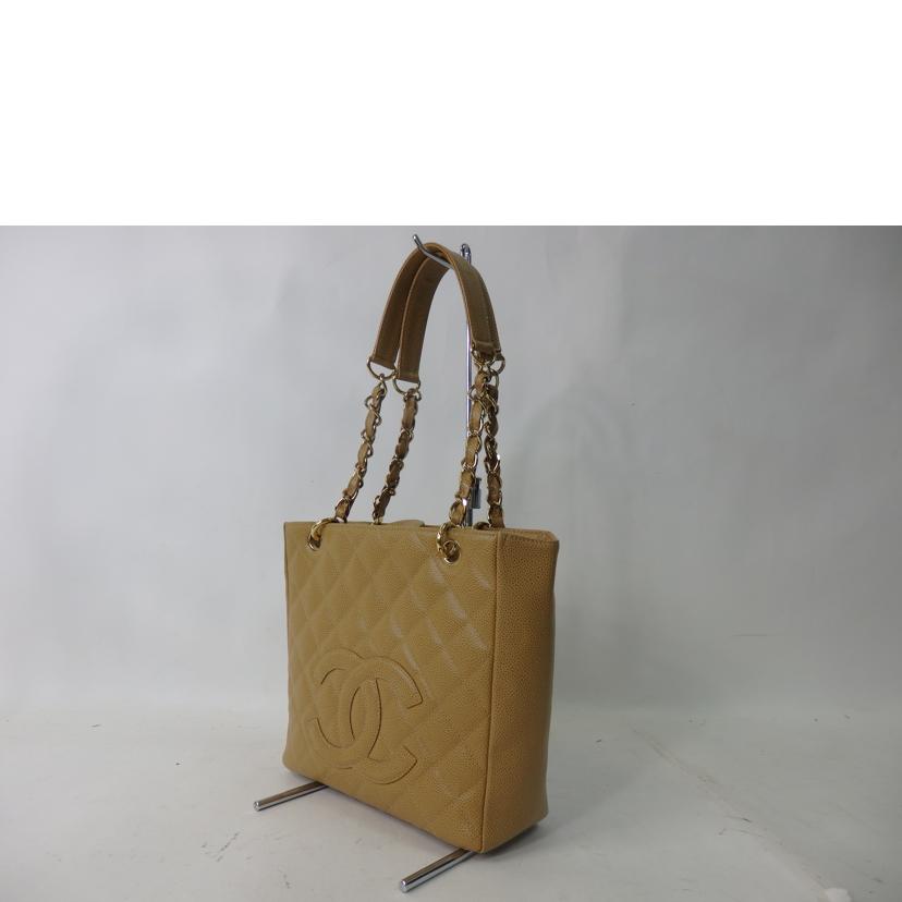 ＣＨＡＮＥＬ シャネル/キャビアスキンＰＳＴトート／ココマーク／ゴールド金具／ライトブラウン/A20994//820****/ABランク/84