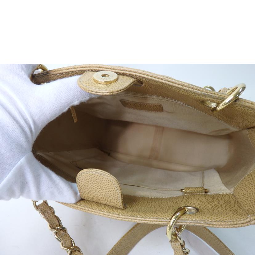 ＣＨＡＮＥＬ シャネル/キャビアスキンＰＳＴトート／ココマーク／ゴールド金具／ライトブラウン/A20994//820****/ABランク/84