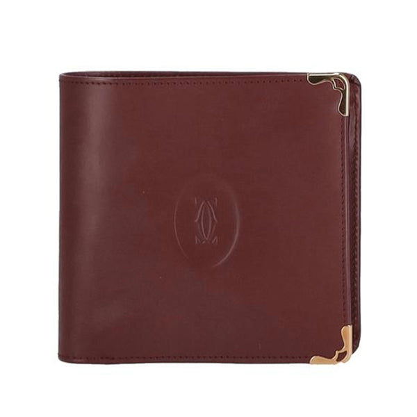 【新品】マスト　ドゥ　カルティエ　二つ折り　財布　レディース Cartier マスト ドゥ カルティエ 二つ折り 財布 ☆すぐ届く (Cartier