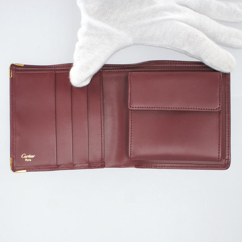 Ｃａｒｔｉｅｒ カルティエ　Cartier　マストライン二つ折り財布　レディース　小銭入れ/マストライン二つ折り財布//ML0*****/Aランク/75