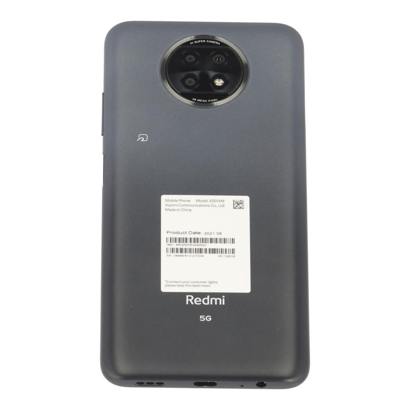 Ｘｉａｏｍｉ　ＳｏｆｔＢａｎｋ シャオミ/スマートフォン／Ｒｅｄｍｉ　Ｎｏｔｅ　９Ｔ　１２８ＧＢ/A001XM SoftBank//34488/K1VJ07234/Aランク/62