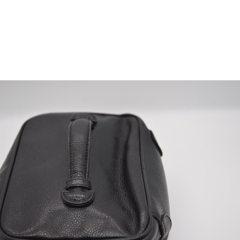 ＣＨＡＮＥＬ　 シャネル/キャビアスキンココマークレザーバニティ／ノワール/A01997//3877384/ABランク/89