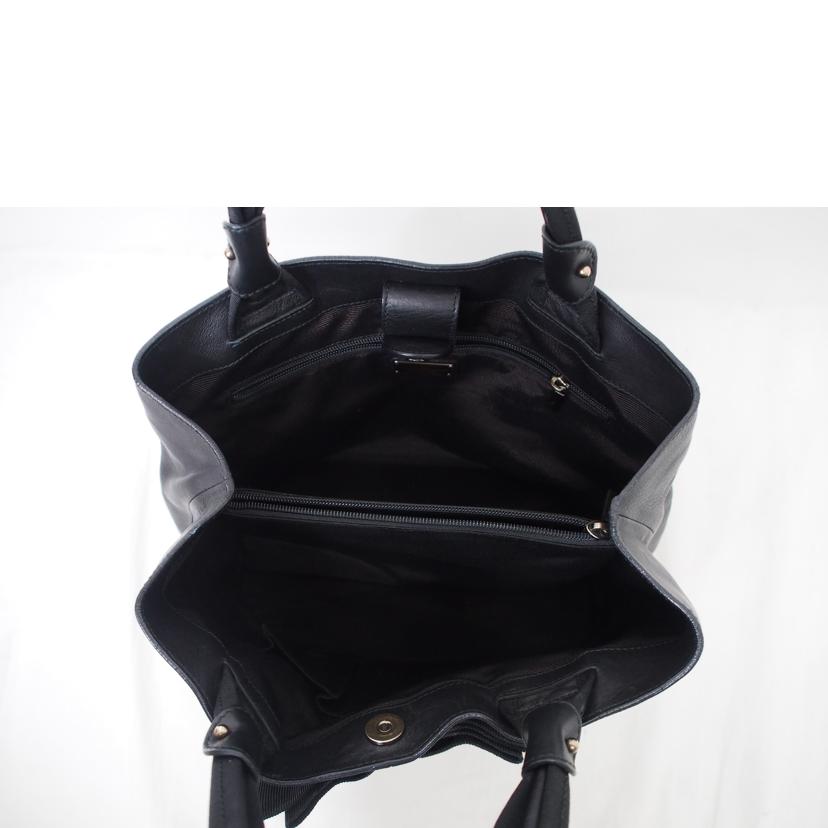 Ｆｅｒｒａｇａｍｏ ﾌｪﾗｶﾞﾓ/リボンモチーフ／レザー／トート//Bランク/78