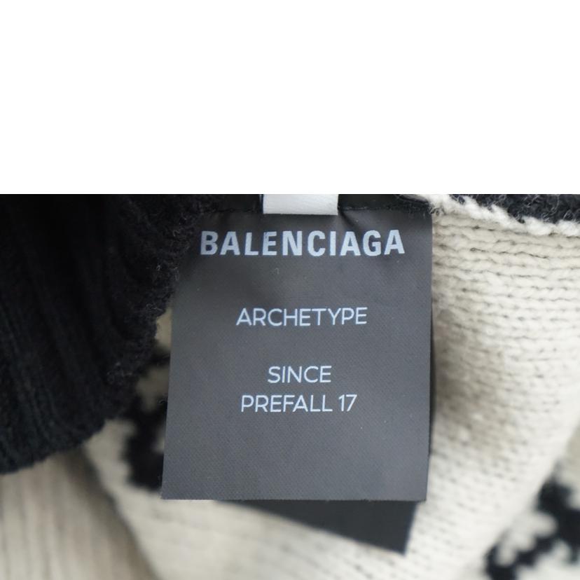 ＢＡＬＥＮＣＩＡＧＡ バレンシアガ/ＢＡＬＥＮＣＩＡＧＡ　総柄ロゴクルーネッックセーター　４０//Bランク/67