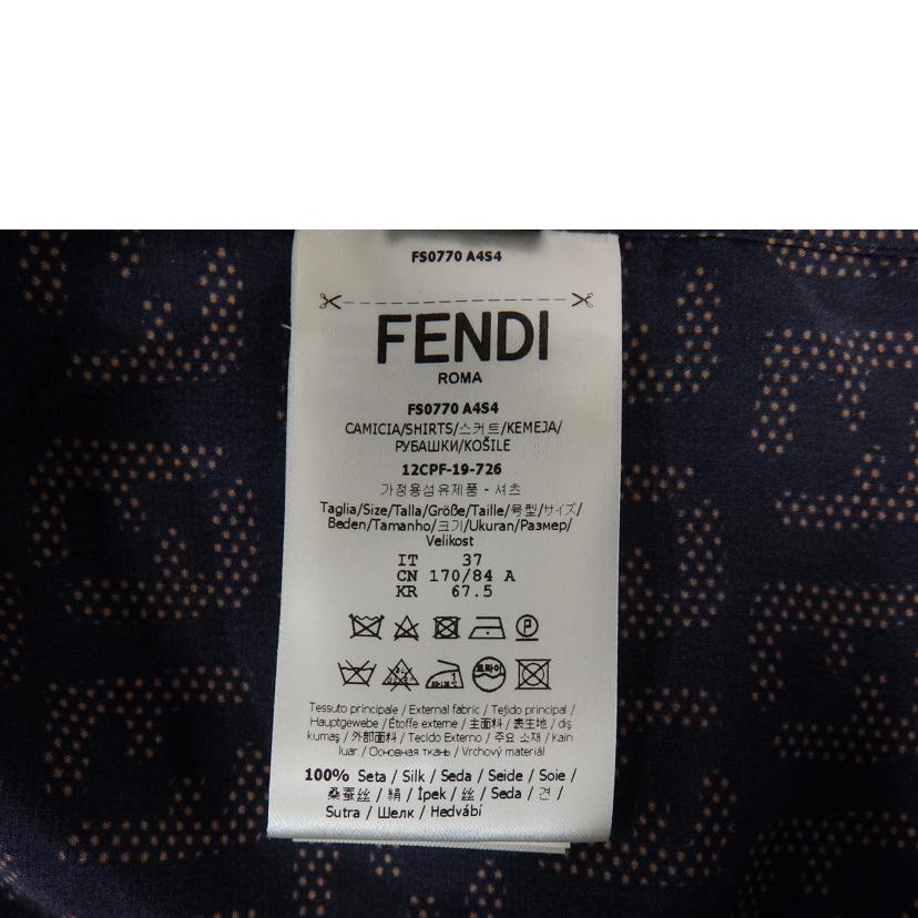 FENDI フェンディ/FF柄 半袖シルクシャツ/37/メンズインナー/Bランク/67【中古】