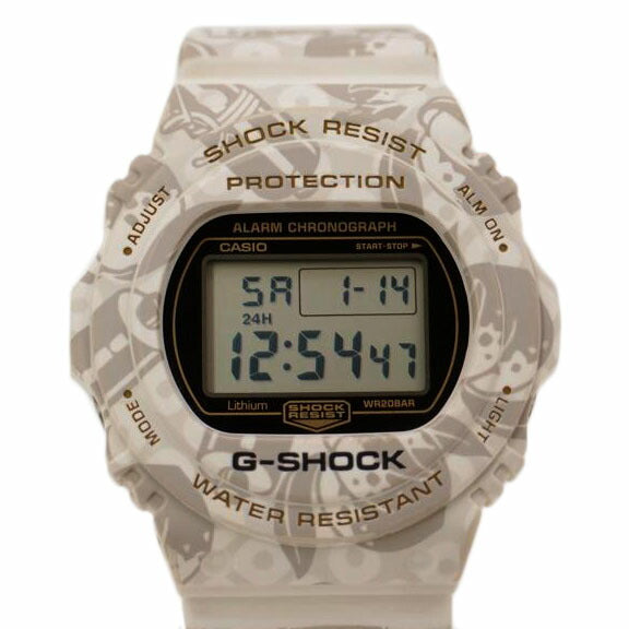 ＣＡＳＩＯ カシオ　腕時計　クォーツ　ブラック×ホワイト/Ｇ－ＳＨＯＣＫ／七福神モデル／寿老人モデル/DW-5700SLG-7JR//8D14HT/Bランク/69
