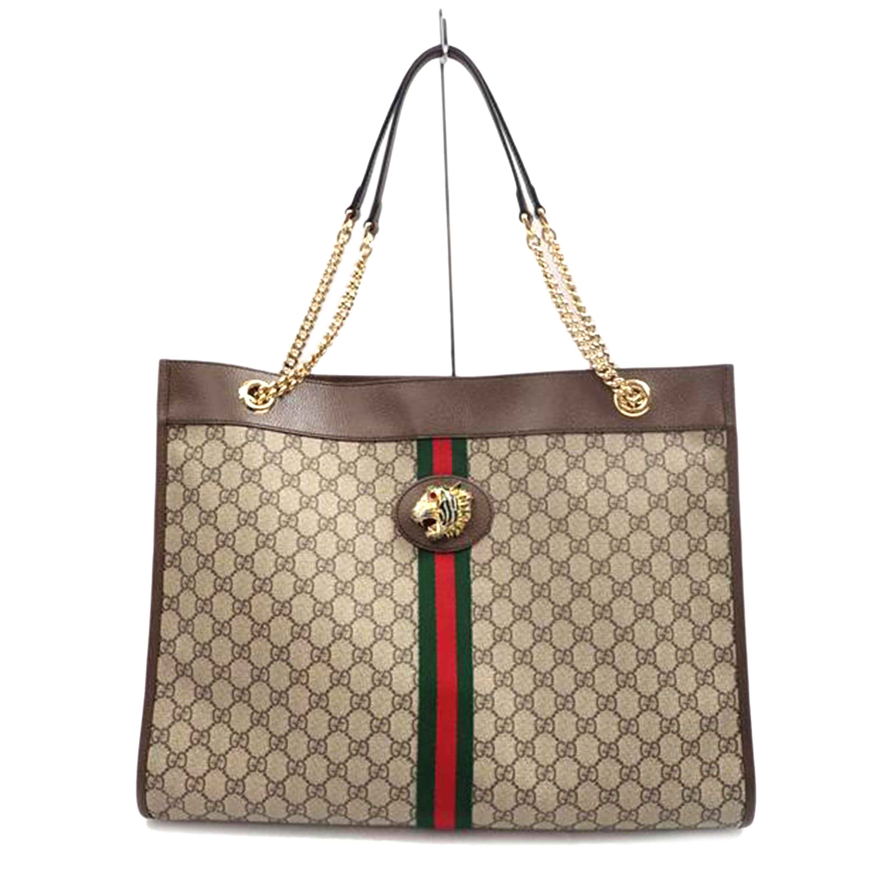 ＧＵＣＣＩ GUCCI/ラジャラージトート／タイガーヘッドＧＧスプリーム/537219//525040/Aランク/62