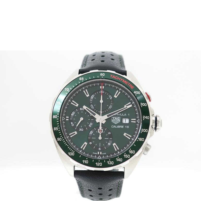 タグホイヤー TAGHEUER/フォーミュラー１　　グリーン文字盤　メンズ/CAZ2016.FC6473//PGGF377349R3/ABランク/65